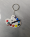 Color palette themed keychain
